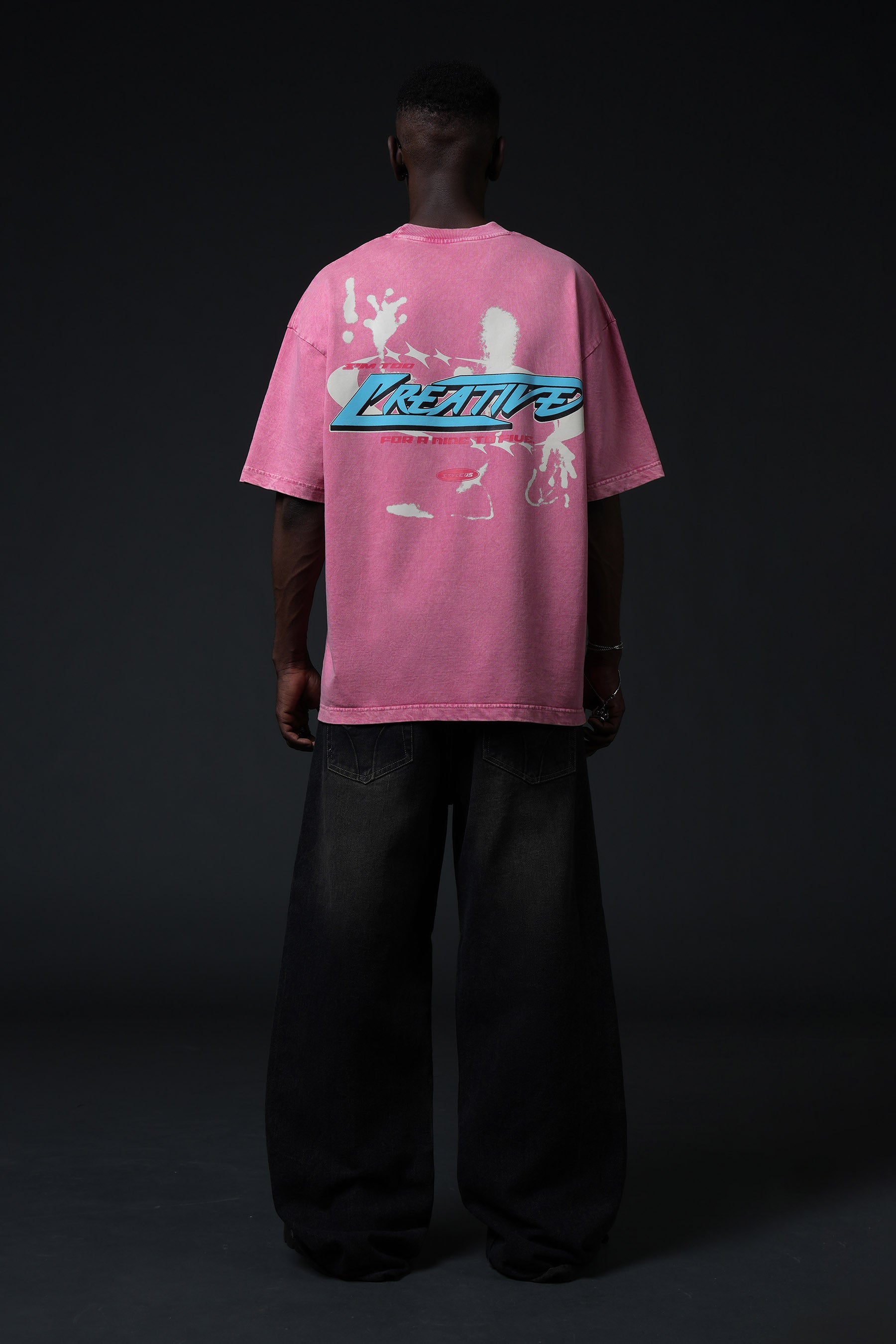 CREATIVE PINK ACID WASH - 250 GSM